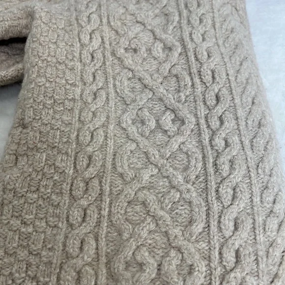 Inis Crafts 100% merino wool zippered cardigan made in Ireland size S - Picture 15 of 16